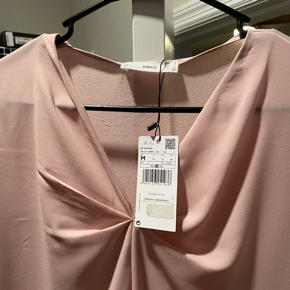 Tops Mango Blush Colored Blouse Poshmark